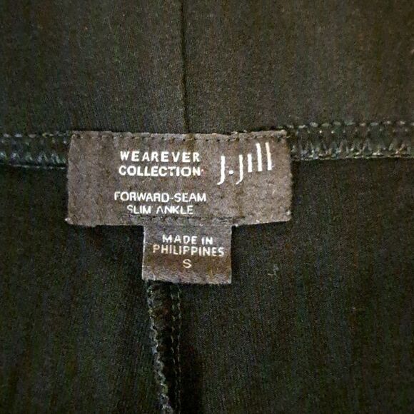 J Jill Wearever Collection Forward Seam Slim Ankle Black Leggings size small - Picture 3 of 6
